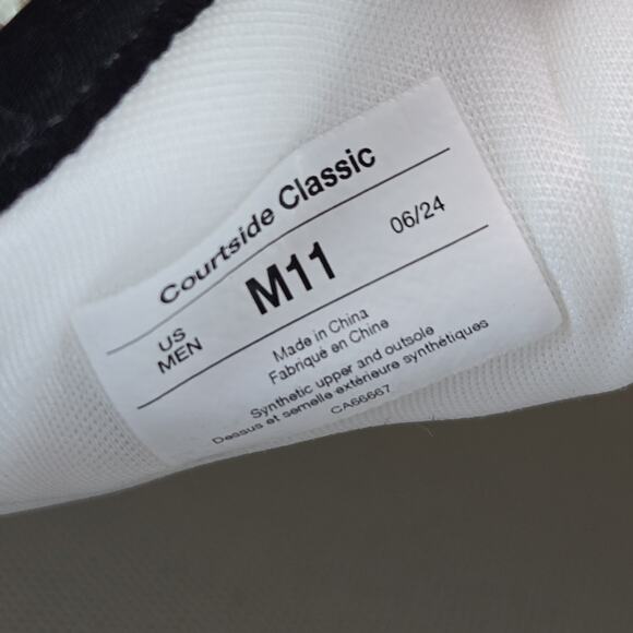 NEW Vessi Courtside Classic Mens Size 11 Waterproof Shoes Casual Off White Black main image 5